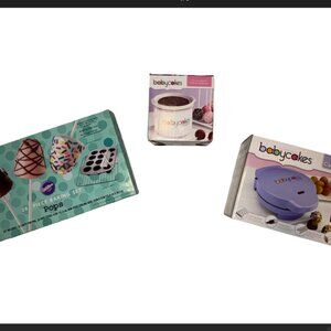 Cake Pop Maker, Chocolate Melter, Baking Sets - Babycakes Bundle